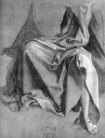 Albrecht Durer Study of a Drapery oil painting image